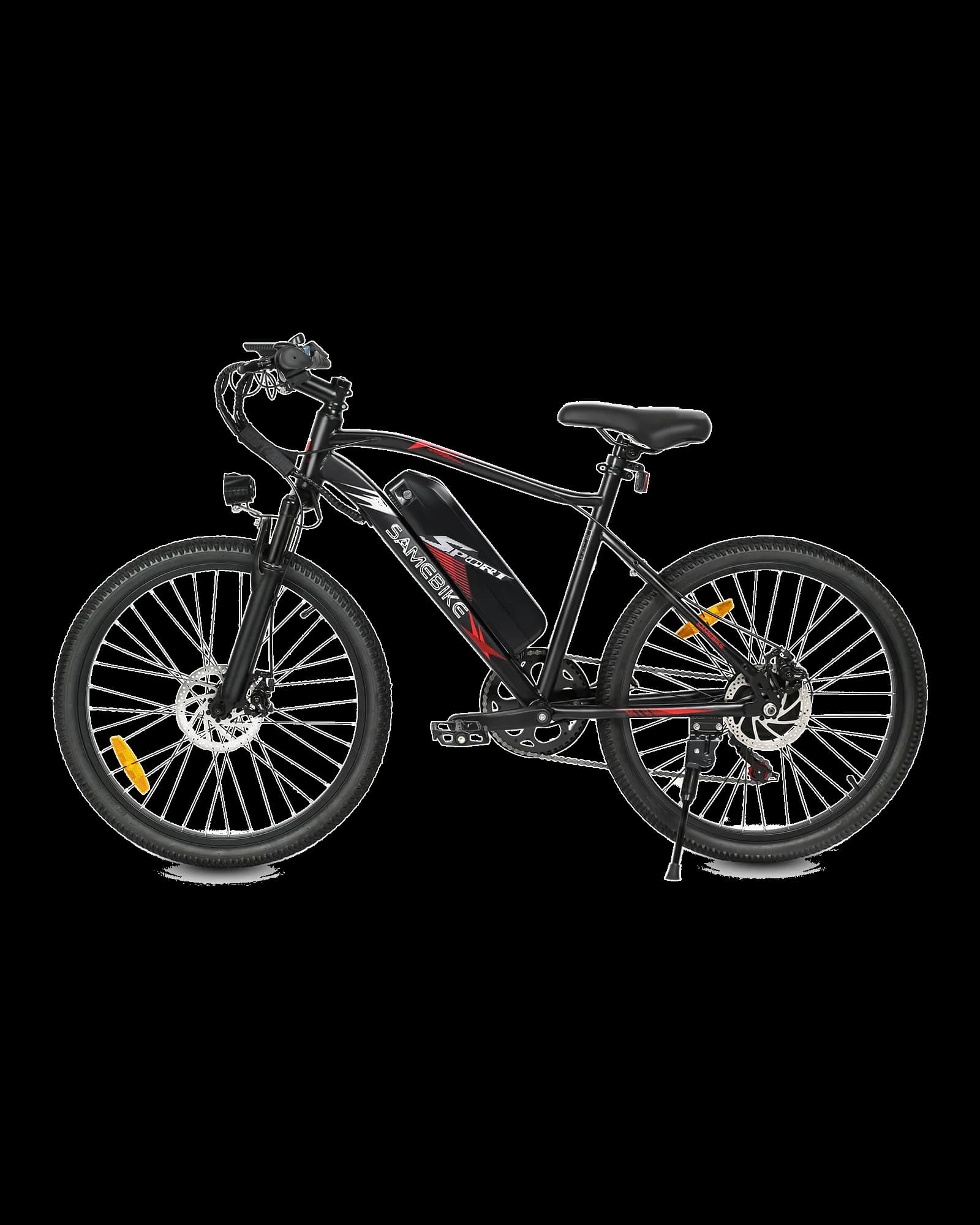 EBE2 24-inch mountain e-bike with a torque sensor in black, side view