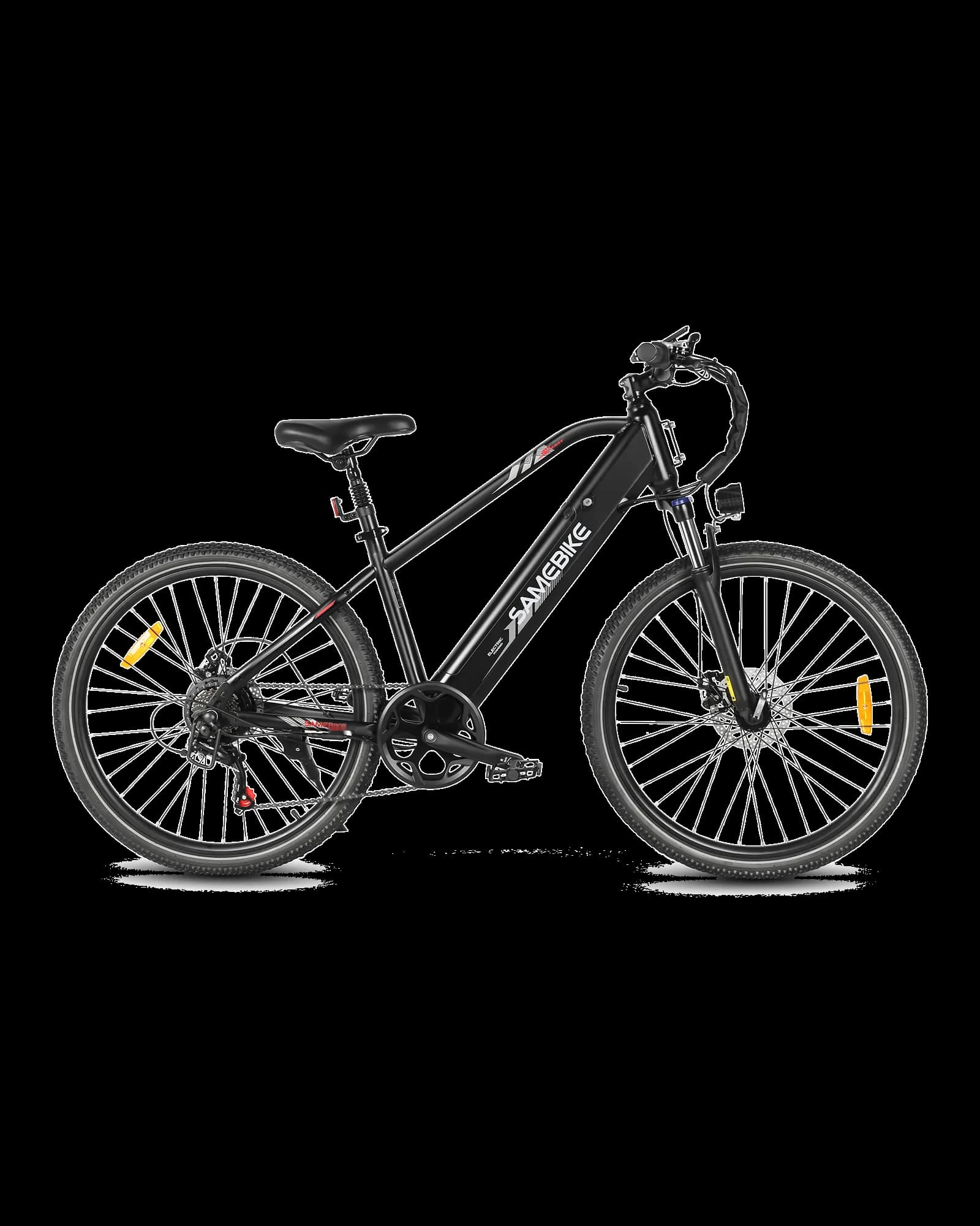 RS-A01 Men 1.0 27.5-inch city-style e-bike in black, side view